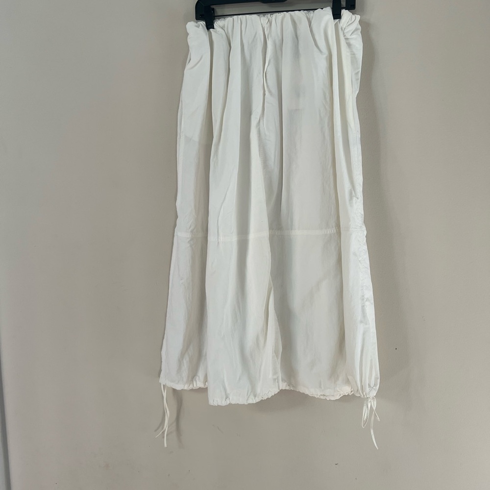 Zara woman’s balloon Elegant White Midi Skirt - Picture 4 of 12